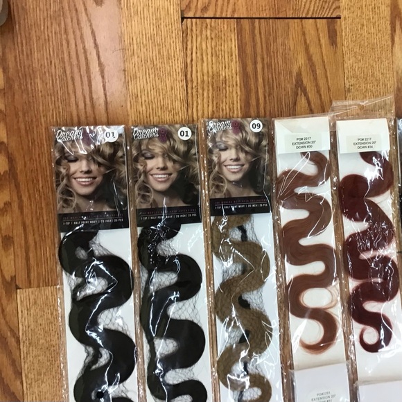 Dreamcatchers Other - Lot I-tips Dreamcatchers 100% Human‎ Hair Extensions Collection 20inch Wavy